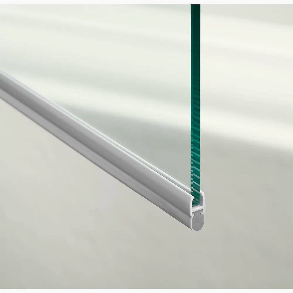 Kohler Bath screen, 56-15/16" x 32" W with 1/4" thick Crystal Clear glass and square corner