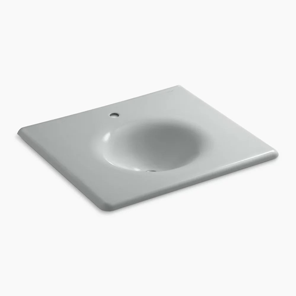 Kohler 25" Enameled cast iron vanity top with integrated round sink