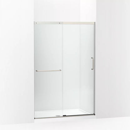 Kohler Sliding shower door, 70-1/2" H x 44-1/4 - 47-5/8" W, with 1/4" thick Crystal Clear glass