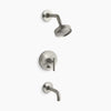 Kohler Rite-Temp® bath and shower trim kit with push-button diverter and lever handle, 2.5 gpm