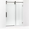 Kohler 80-7/8" H sliding shower door with 3/8"-thick glass