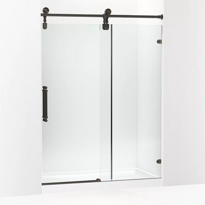 Kohler 80-7/8" H sliding shower door with 3/8"-thick glass