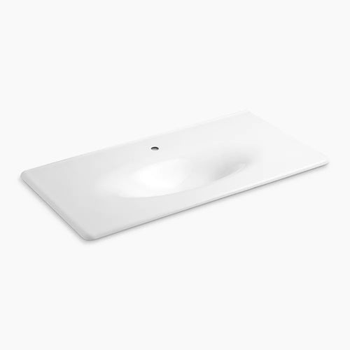 Kohler 43" Enameled cast iron vanity top with integrated oval sink