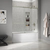 Kohler 56-3/4" H sliding bath door with 1/4"-thick glass
