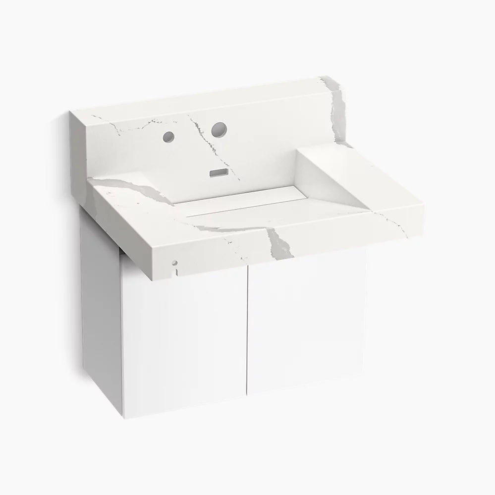 Kohler 30" wall-mount lavatory system with backsplash