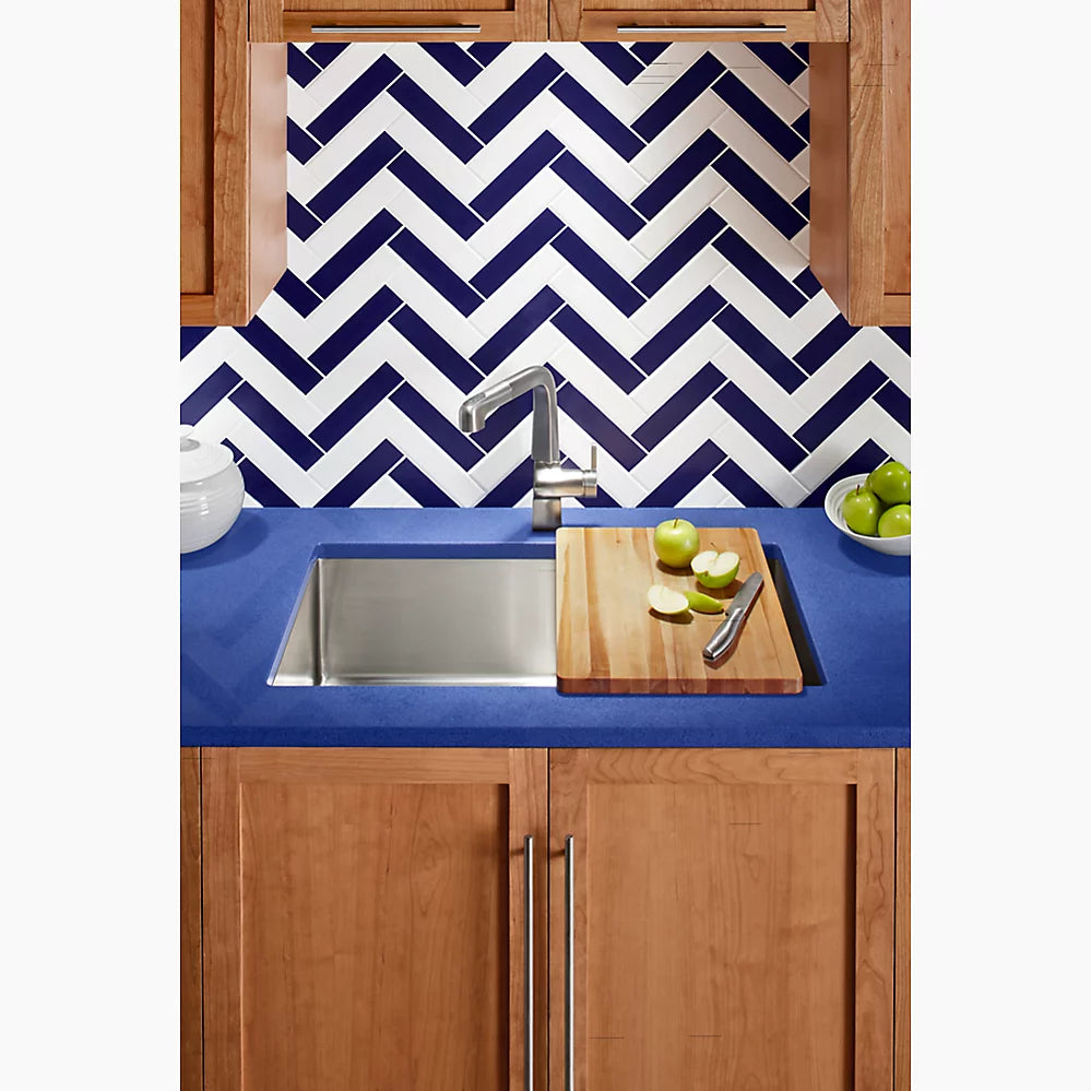 Kohler 32" undermount single-bowl kitchen sink with accessories