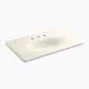 Kohler 37" Enameled cast iron vanity top with integrated oval sink