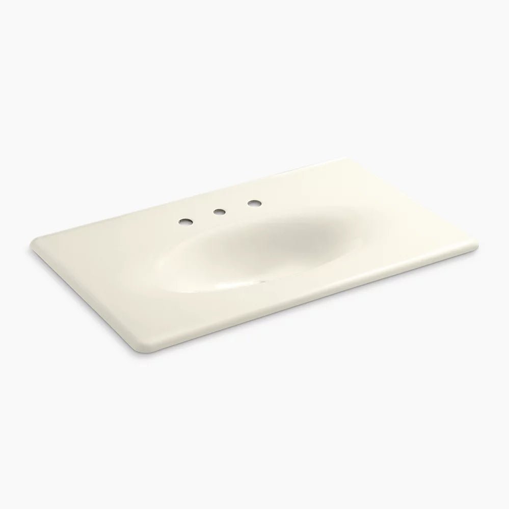 Kohler 37" Enameled cast iron vanity top with integrated oval sink