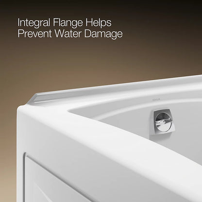 Kohler Mariposa 60" x 36" Alcove bath, left drain