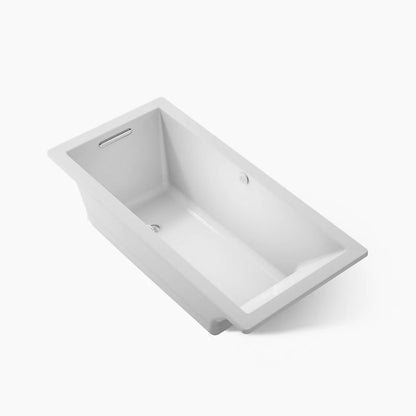 Kohler Underscore Heated Bubblemassage Air Bath With Bask Heated Surface 66 x 32-Inch Drop-In Bathtub