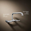 Kohler Two-hole wall-mount bridge kitchen sink faucet