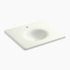 Kohler 25" Enameled cast iron vanity top with integrated round sink