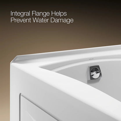 Kohler Mariposa 66" x 36" Alcove bath, left drain