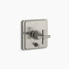Kohler Rite-Temp® valve trim with push-button diverter and cross handle