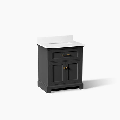 Kohler Charlemont Cabinet and Quartz Top 30-Inch Single-Sink Bathroom Vanity