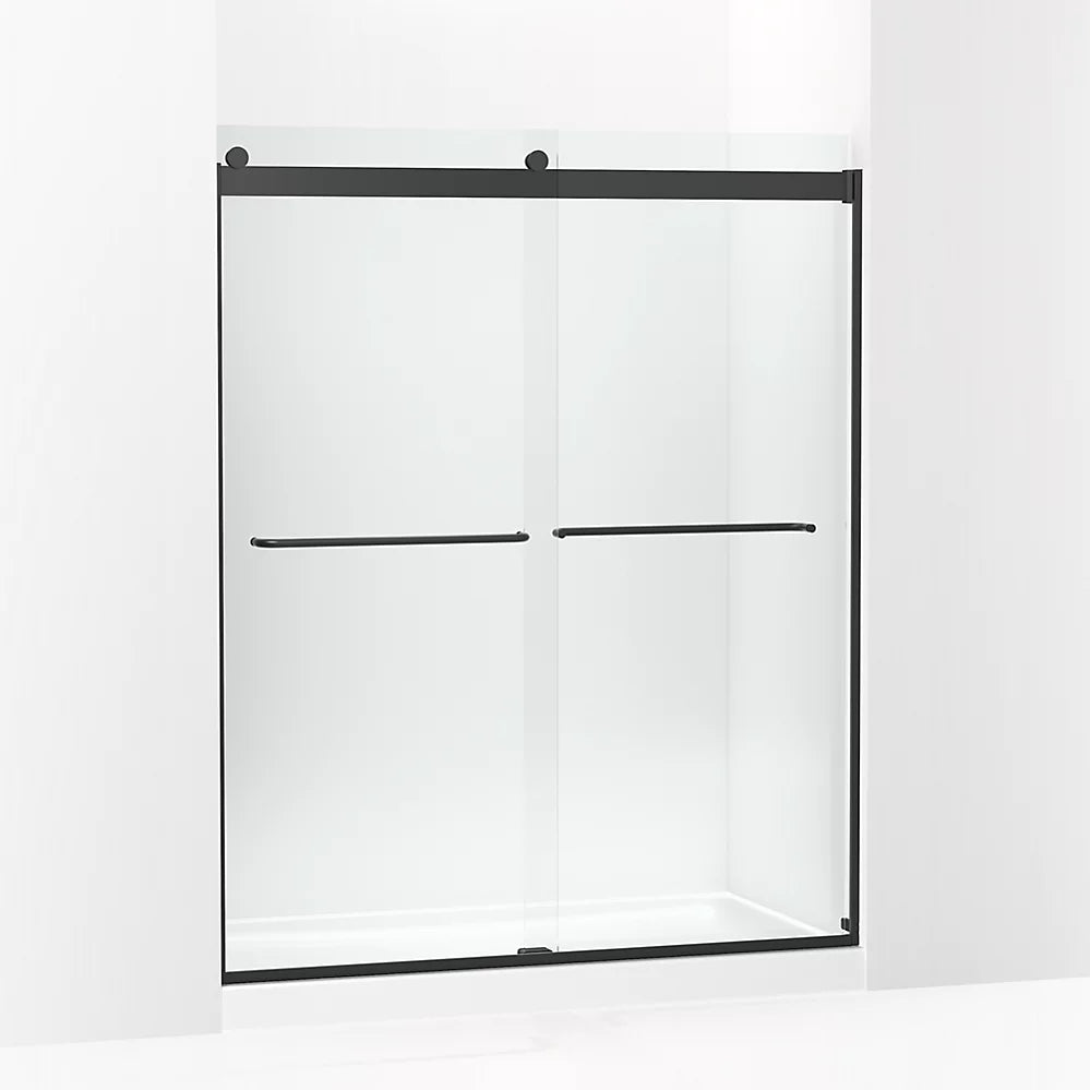 Kohler 74" H sliding shower door with 1/4"-thick glass
