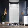 Kohler Sliding shower door, 78" H x 44-1/8 - 47-7/8" W, with 3/8" thick Crystal Clear glass