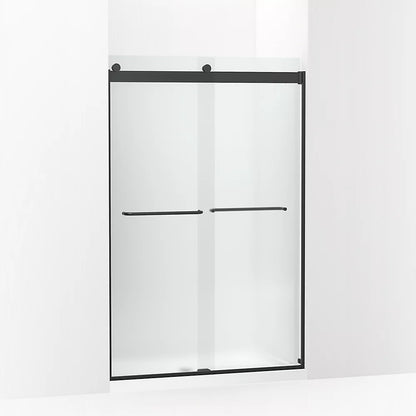 Kohler Sliding shower door, 74" H x 44-5/8 - 47-5/8" W, with 1/4" thick Frosted glass