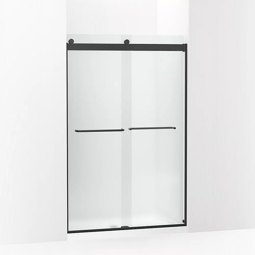 Kohler Sliding shower door, 74" H x 44-5/8 - 47-5/8" W, with 1/4" thick Frosted glass