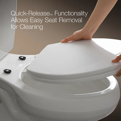 Kohler Quick-Release™ round-front toilet seat