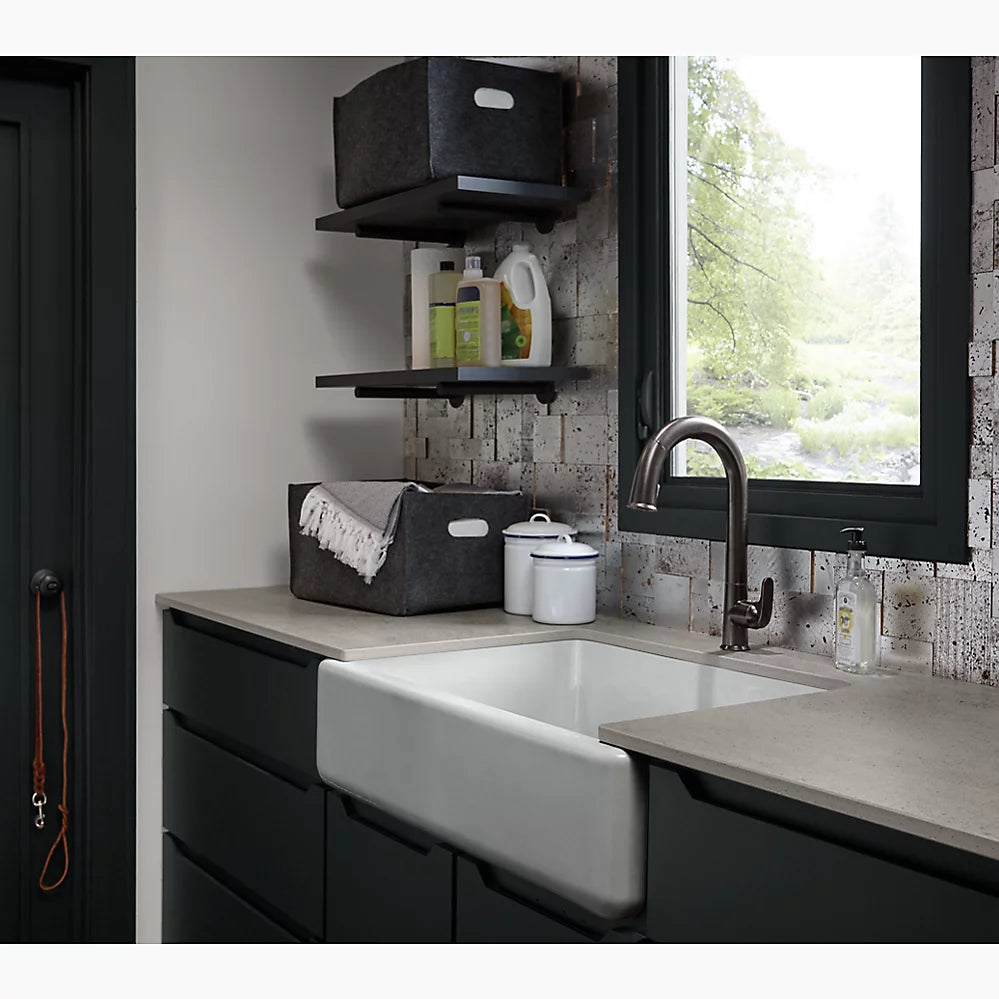 Kohler 32-3/4" undermount single-bowl farmhouse kitchen sink