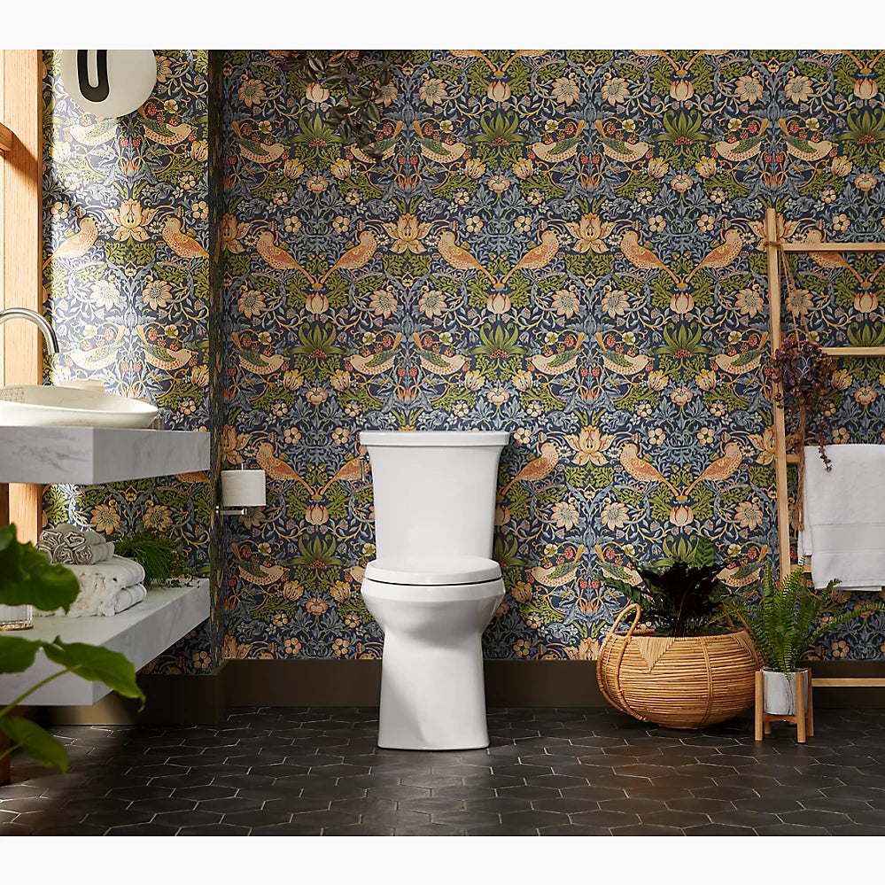Kohler Two-piece elongated toilet with skirted trapway, 1.28 gpf