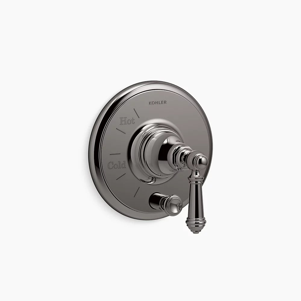 Kohler Rite-Temp® valve trim with push-button diverter and lever handle