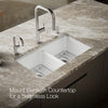 Kohler Riverby® 33" undermount double-bowl kitchen sink