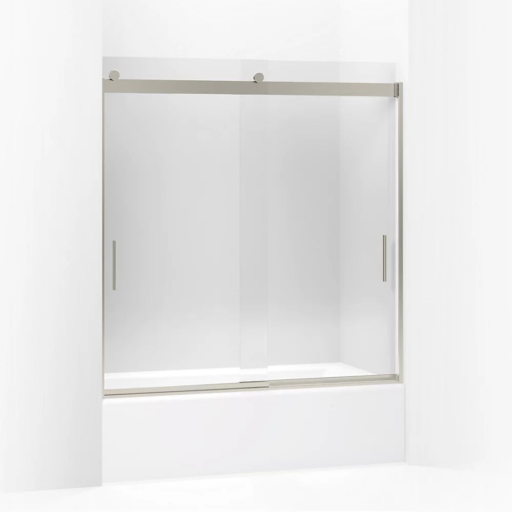 Kohler 62" H sliding bath door with 1/4"-thick glass