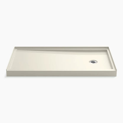 Kohler Rely® 60" x 32" alcove shower base, right drain