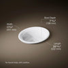 Kohler 21" oval drop-in bathroom sink