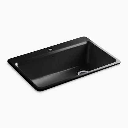 Kohler Riverby® 33" top-mount single-bowl workstation kitchen sink