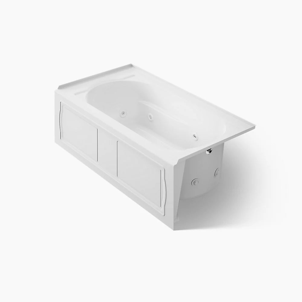 Kohler Devonshire Heated Whirlpool Bath Right Drain 60 x 32-Inch Alcove Bathtub