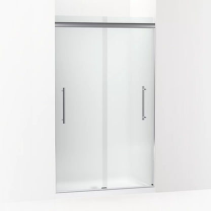 Kohler Frameless sliding shower door, 79-1/16" H x 44-5/8 - 47-5/8" W, with 5/16" thick Frosted glass