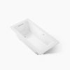 Kohler Archer Heated Bubblemassage Air Bath With Bask Heated Surface 60 x 30-Inch Drop-In Bathtub