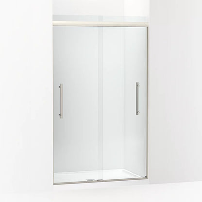 Kohler Frameless sliding shower door, 79-1/16" H x 44-5/8 - 47-5/8" W, with 5/16" thick Crystal Clear glass
