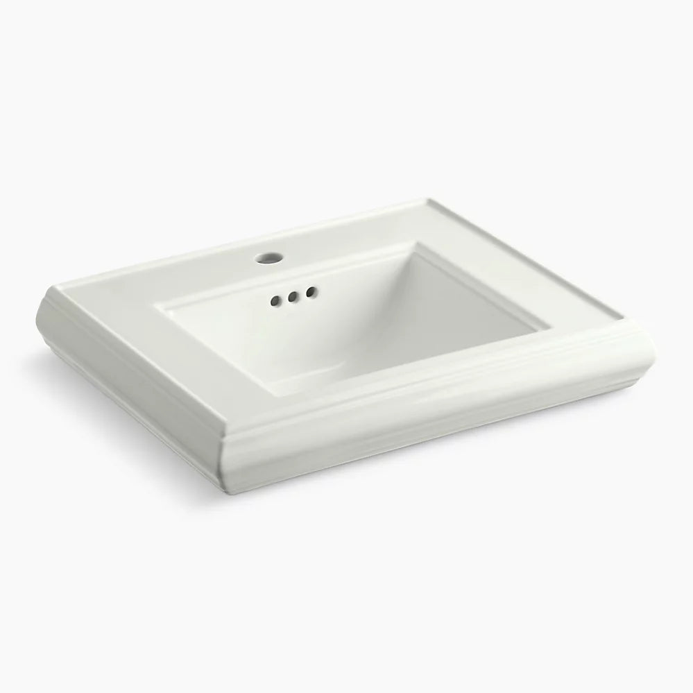 Kohler Pedestal/console table bathroom sink basin with single faucet-hole drilling