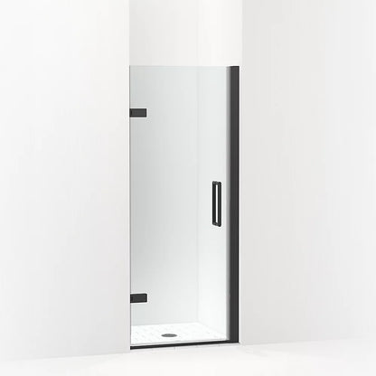 Kohler Frameless pivot shower door, 71-5/8" H x 27-5/8 - 28-3/8" W, with 3/8" thick Crystal Clear glass
