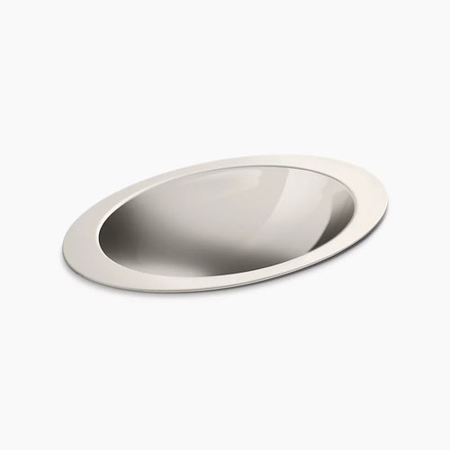Kohler 23-1/4" oval drop-in bathroom sink, no overflow