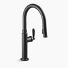 Kohler Pull-down kitchen sink faucet with three-function sprayhead