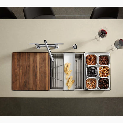 Kohler 45" undermount single-bowl workstation kitchen sink