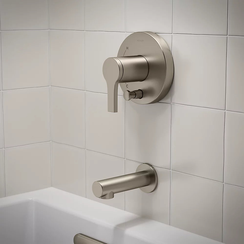 Kohler Rite-Temp® bath and shower trim kit with push-button diverter, 1.5 gpm