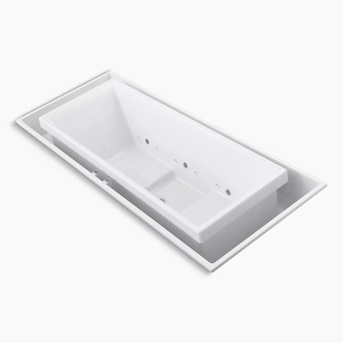 Kohler Sok Effervescence Bath With Chromatherapy And Center Drain 104 x 41-Inch Drop-In Bathtub
