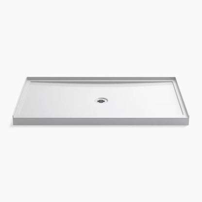 Kohler 60" x 34" alcove shower base, center drain
