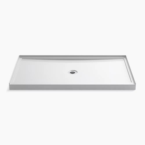 Kohler 60" x 34" alcove shower base, center drain