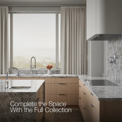 Kohler Semi-professional kitchen sink faucet with three-function sprayhead