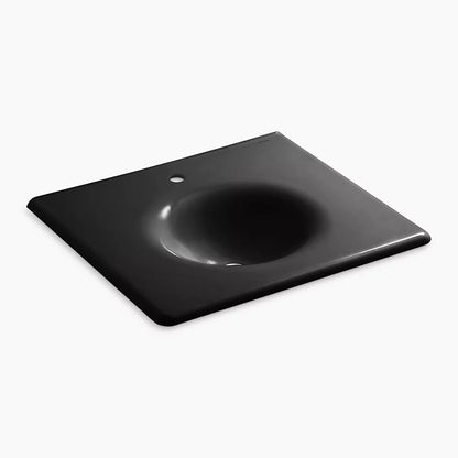 Kohler 25" Enameled cast iron vanity top with integrated round sink
