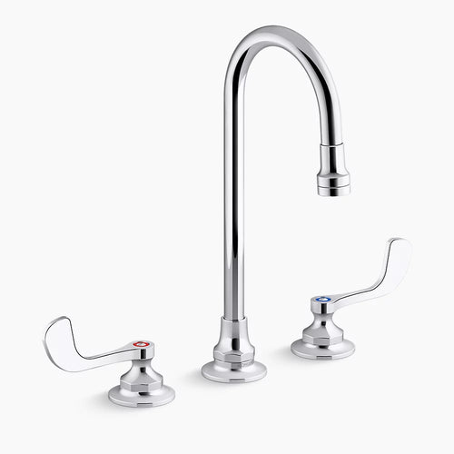 Kohler Widespread lavatory faucet, less drain, 0.35 gpm