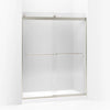 Kohler 74" H sliding shower door with 1/4"-thick glass