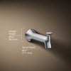 Kohler Wall-mount bath spout with Straight design and diverter